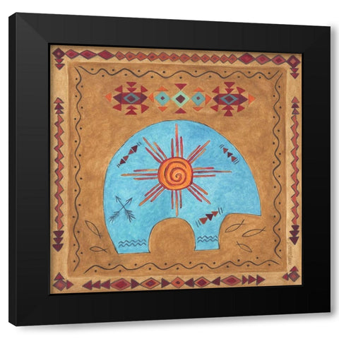Desert Bear Black Modern Wood Framed Art Print by Shamp, Cindy