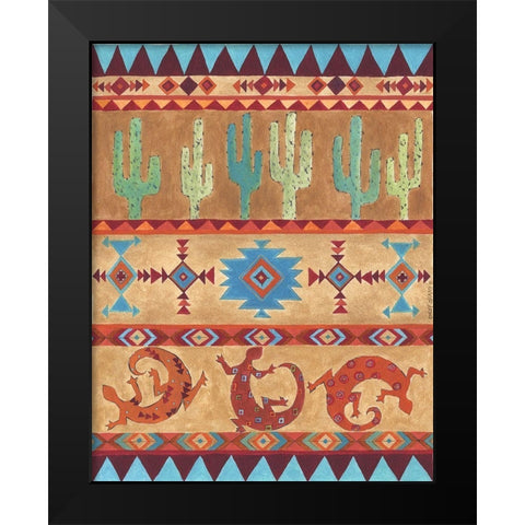 Southwest Black Modern Wood Framed Art Print by Shamp, Cindy