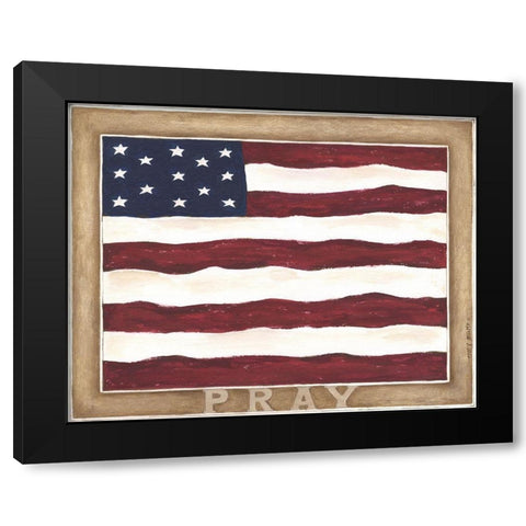 US Pray Black Modern Wood Framed Art Print by Shamp, Cindy