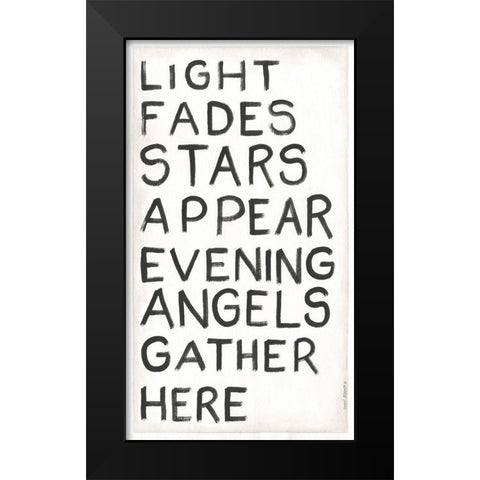 Light Fades Black Modern Wood Framed Art Print by Shamp, Cindy