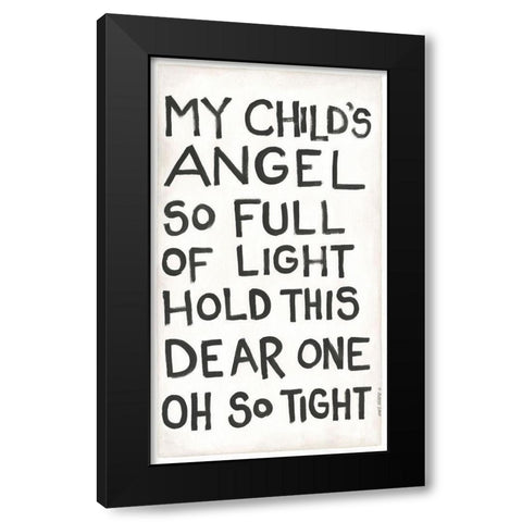My Childs Angel Black Modern Wood Framed Art Print by Shamp, Cindy