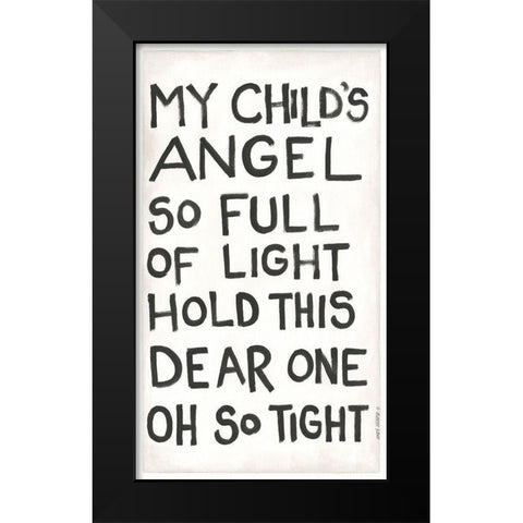My Childs Angel Black Modern Wood Framed Art Print by Shamp, Cindy