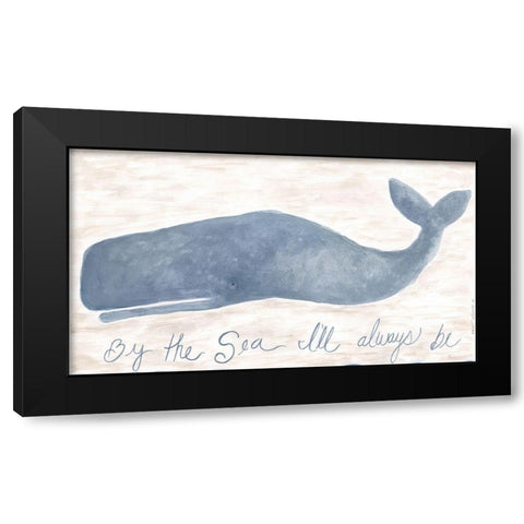 Always Be Black Modern Wood Framed Art Print by Shamp, Cindy