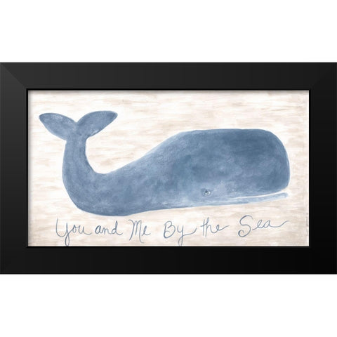 By the Sea Black Modern Wood Framed Art Print by Shamp, Cindy