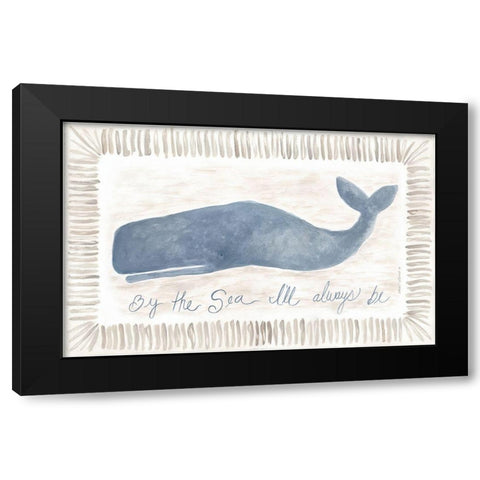 Always Be Black Modern Wood Framed Art Print by Shamp, Cindy
