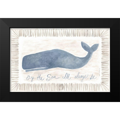 Always Be Black Modern Wood Framed Art Print by Shamp, Cindy