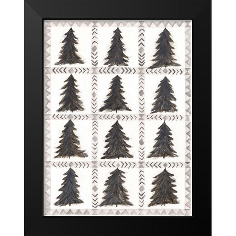 Tree Background Black Modern Wood Framed Art Print by Shamp, Cindy