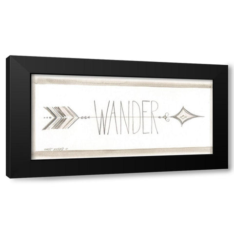 Wander Black Modern Wood Framed Art Print with Double Matting by Shamp, Cindy
