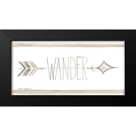 Wander Black Modern Wood Framed Art Print by Shamp, Cindy