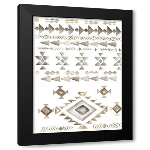 Winter Lodge Bkgnd Black Modern Wood Framed Art Print by Shamp, Cindy