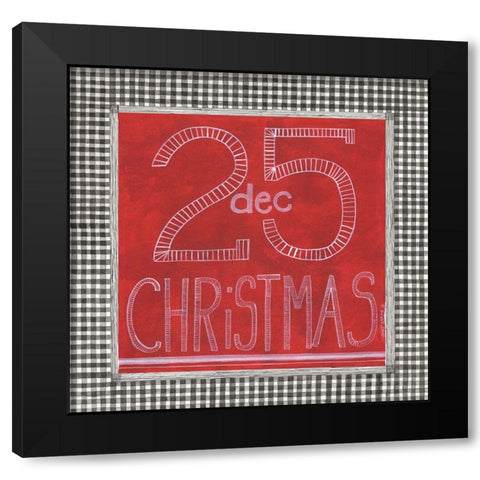 Dec 25. Black Modern Wood Framed Art Print with Double Matting by Shamp, Cindy