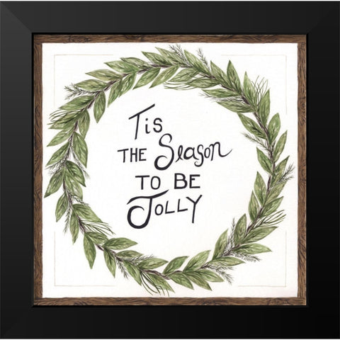 Tis the Season Black Modern Wood Framed Art Print by Shamp, Cindy