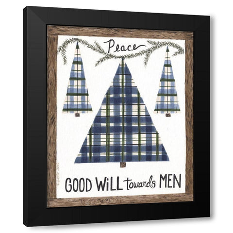 Good Will Black Modern Wood Framed Art Print with Double Matting by Shamp, Cindy