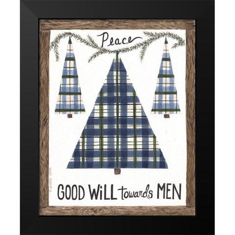 Good Will Black Modern Wood Framed Art Print by Shamp, Cindy