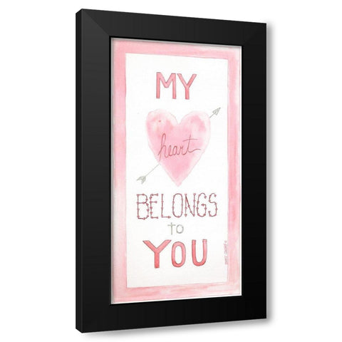Belongs to You Black Modern Wood Framed Art Print with Double Matting by Shamp, Cindy