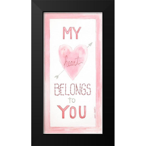 Belongs to You Black Modern Wood Framed Art Print by Shamp, Cindy
