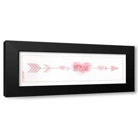 Be Mine Black Modern Wood Framed Art Print with Double Matting by Shamp, Cindy
