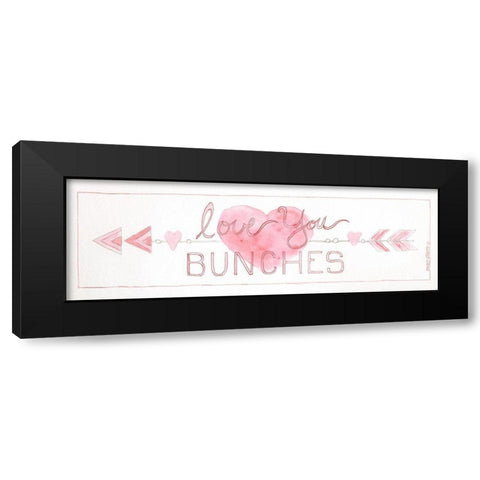 Love You Bunches Black Modern Wood Framed Art Print by Shamp, Cindy