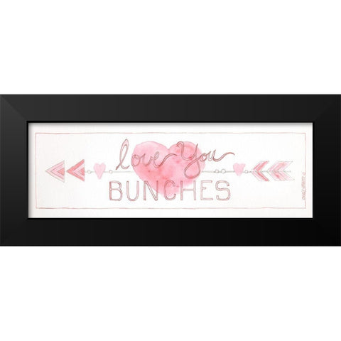 Love You Bunches Black Modern Wood Framed Art Print by Shamp, Cindy