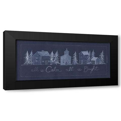 All is Calm Black Modern Wood Framed Art Print by Shamp, Cindy