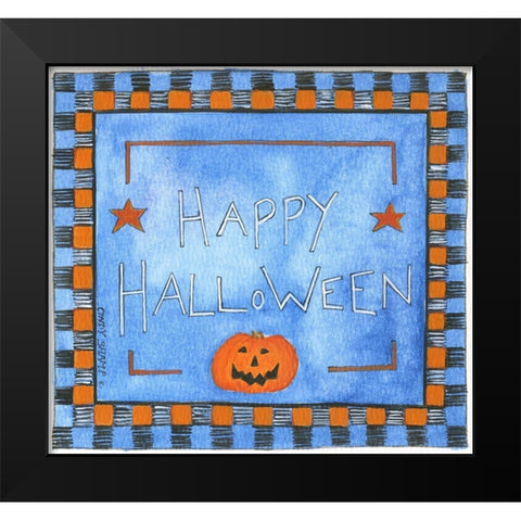 Happy Halloween II Black Modern Wood Framed Art Print by Shamp, Cindy