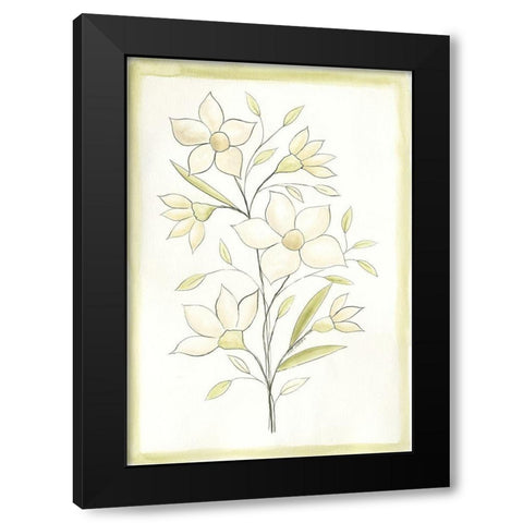 Flowers I Black Modern Wood Framed Art Print with Double Matting by Shamp, Cindy