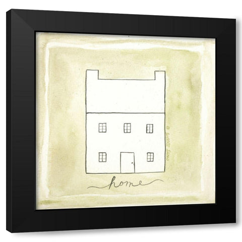 Home Black Modern Wood Framed Art Print with Double Matting by Shamp, Cindy