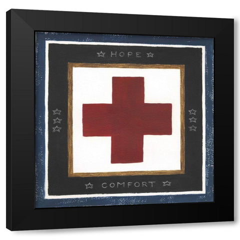 Hope and Comfort Black Modern Wood Framed Art Print by Shamp, Cindy