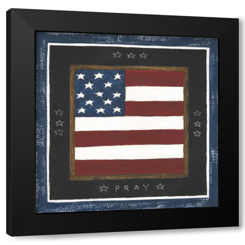 Pray Black Modern Wood Framed Art Print with Double Matting by Shamp, Cindy