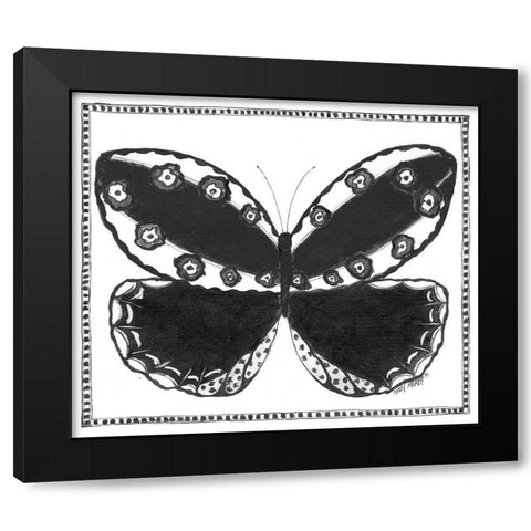 Butterfly I Black Modern Wood Framed Art Print by Shamp, Cindy