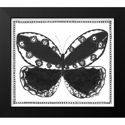 Butterfly I Black Modern Wood Framed Art Print by Shamp, Cindy