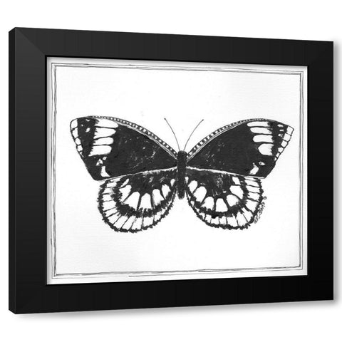 Butterfly III Black Modern Wood Framed Art Print by Shamp, Cindy