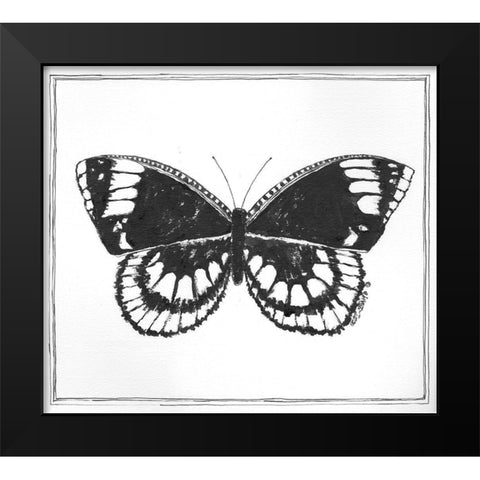 Butterfly III Black Modern Wood Framed Art Print by Shamp, Cindy
