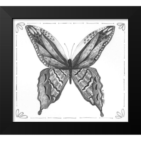 Butterfly VIII Black Modern Wood Framed Art Print by Shamp, Cindy