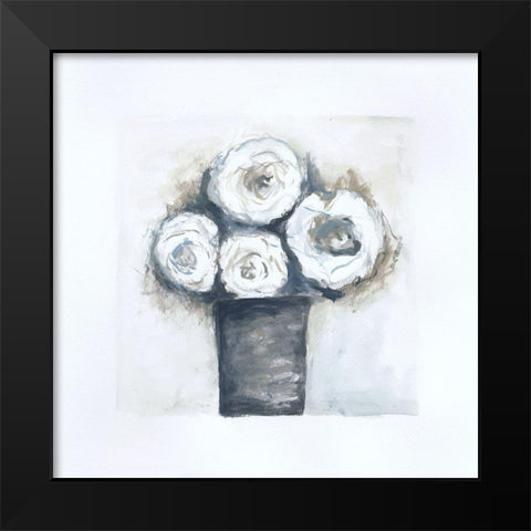 Gray Vase III Black Modern Wood Framed Art Print by Shamp, Cindy
