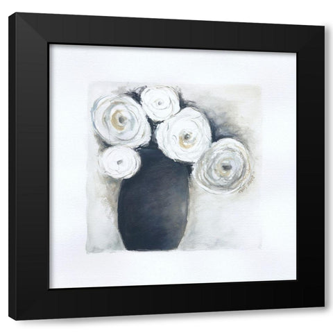 Gray Vase IV Black Modern Wood Framed Art Print by Shamp, Cindy