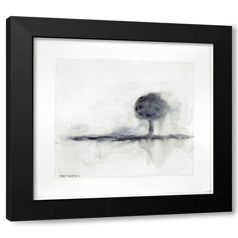 On the Horizon I Black Modern Wood Framed Art Print with Double Matting by Shamp, Cindy