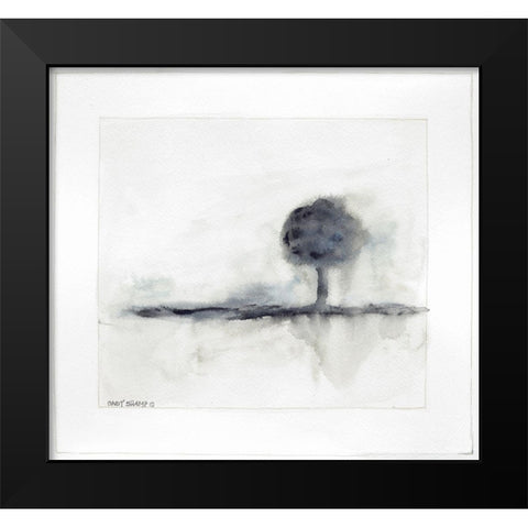 On the Horizon I Black Modern Wood Framed Art Print by Shamp, Cindy