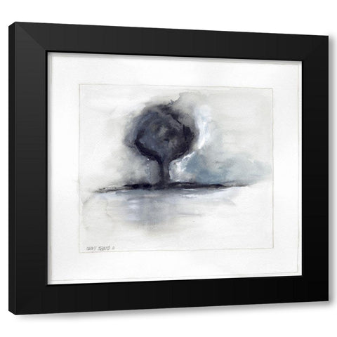 On the Horizon III Black Modern Wood Framed Art Print with Double Matting by Shamp, Cindy