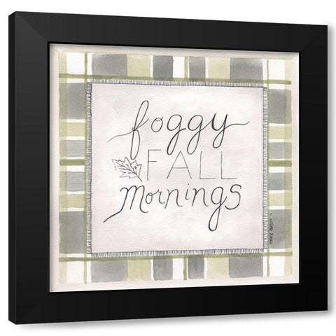 Foggy Fall Mornings Black Modern Wood Framed Art Print by Shamp, Cindy