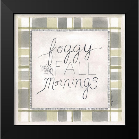 Foggy Fall Mornings Black Modern Wood Framed Art Print by Shamp, Cindy