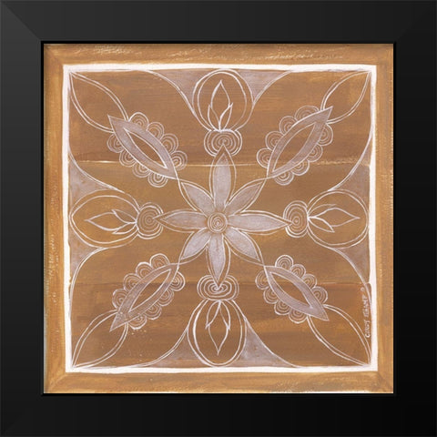 Tile I Black Modern Wood Framed Art Print by Shamp, Cindy