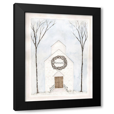 Blessed Black Modern Wood Framed Art Print by Shamp, Cindy