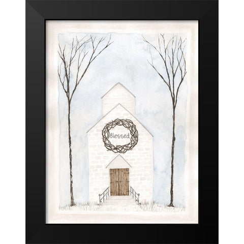 Blessed Black Modern Wood Framed Art Print by Shamp, Cindy