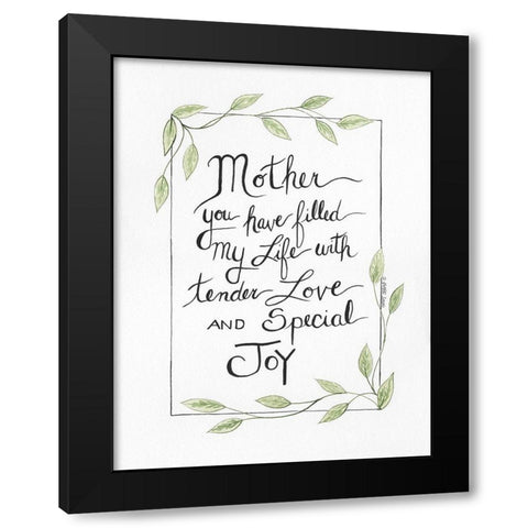 Special Joy Black Modern Wood Framed Art Print by Shamp, Cindy