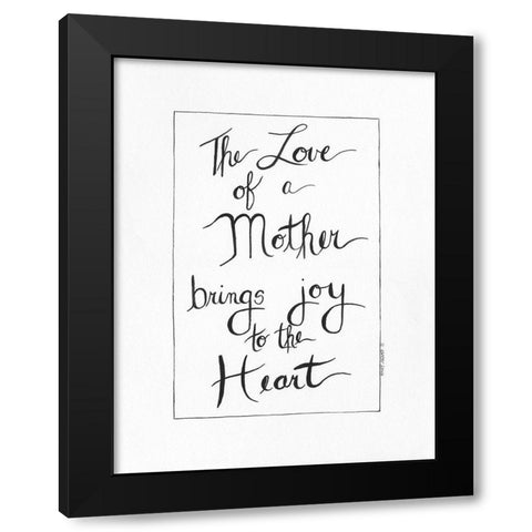 Love of a Mother Black Modern Wood Framed Art Print with Double Matting by Shamp, Cindy