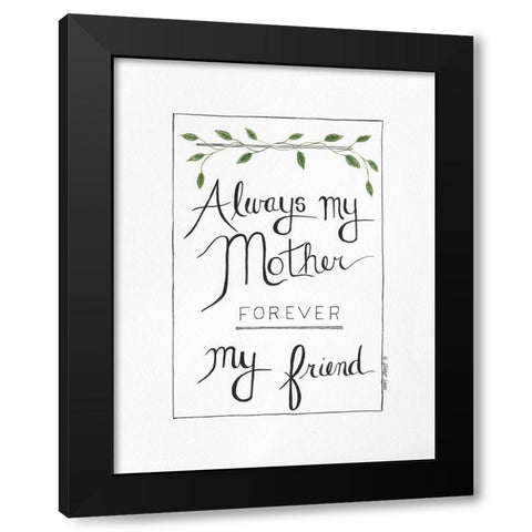 Forever Friend Black Modern Wood Framed Art Print with Double Matting by Shamp, Cindy