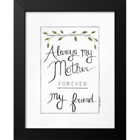 Forever Friend Black Modern Wood Framed Art Print by Shamp, Cindy