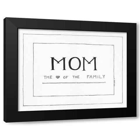 Mom Black Modern Wood Framed Art Print with Double Matting by Shamp, Cindy
