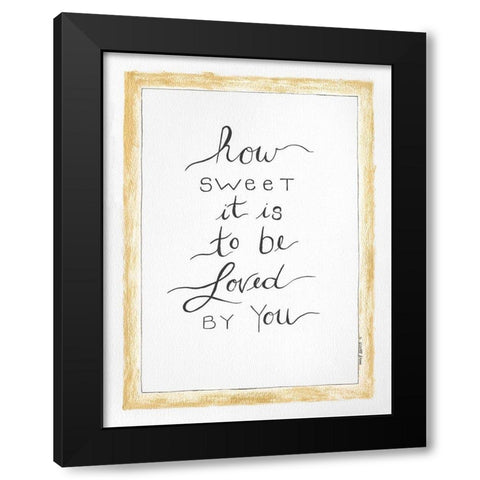 How Sweet Black Modern Wood Framed Art Print with Double Matting by Shamp, Cindy